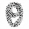 AStorePlus Hot Sale Women Grils Soft Lightweight Infinity Scarf Sheer Circle Loop Scarf - Black-grey-white - CB12MZ1RIE4