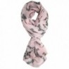 Ted and Jack - Graceful Butterflies Silhouette Print Scarf - Pale Rose - CV182H0U2UX