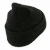 Military Wool Cuff Beanie Black in Men's Skullies & Beanies