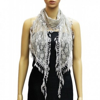 NYFASHION101 Womens Floral Designed Tassel in Fashion Scarves