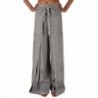 Skirts N Scarves Womens Embroidered Rayon Wrap / Palazzo Pant (Grey) - Grey - C111MNB79IR