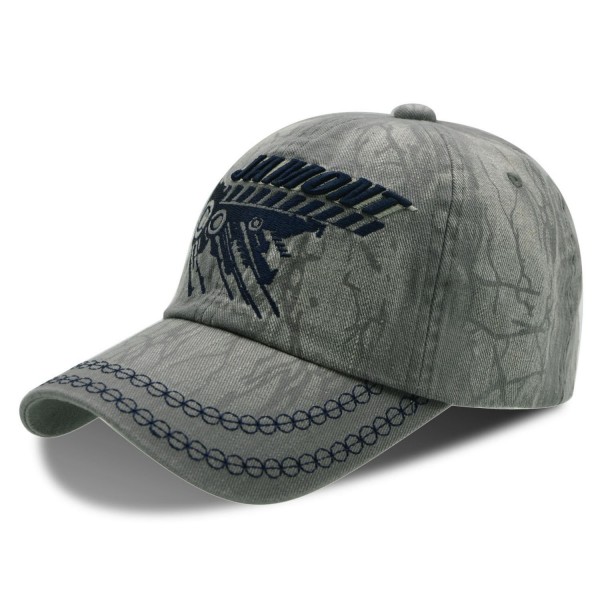 UPhitnis Comfortable Baseball Cap Stylish Dad Hat Texture Pattern With Embroidery For Men & Women - Grey - C8185EAHMHY