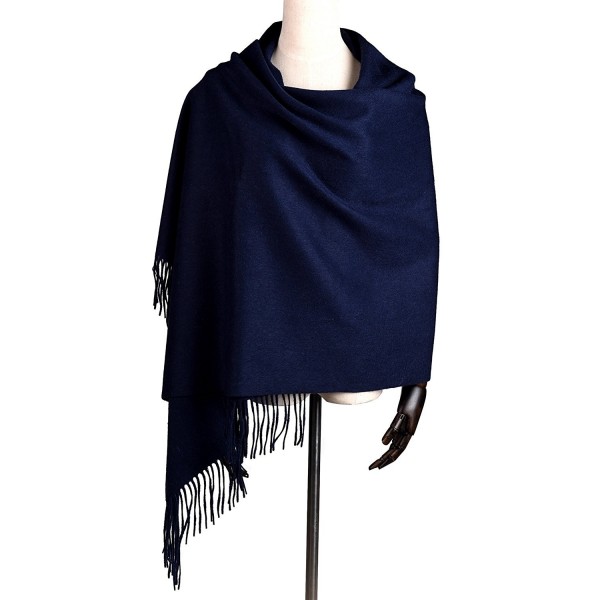 DIA ORHA Cashmere LambsWool Pashmina - Navy - C018724NCX9