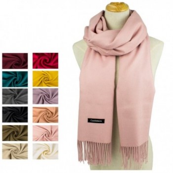 Choomon Women Cashmere Scarf Windproof With A Gift Box - Pink - C91858OD0RC