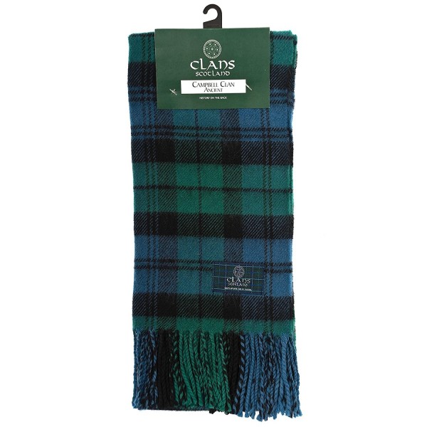 Clans Of Scotland Pure New Wool Scottish Tartan Scarf Campbell Clan Ancient (One Size) - CO123H4I99B