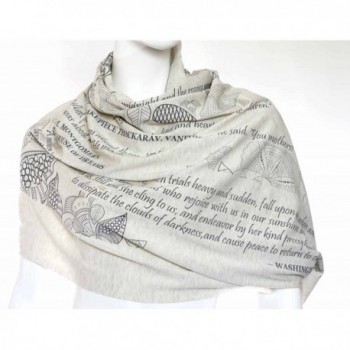 Mothers Tribute Scarf literary quotes in Fashion Scarves