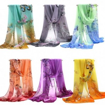 Gotoole Womens Chiffon Scrawl Printed in Fashion Scarves