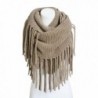 Womens Chunky Winter Tassel Infinity