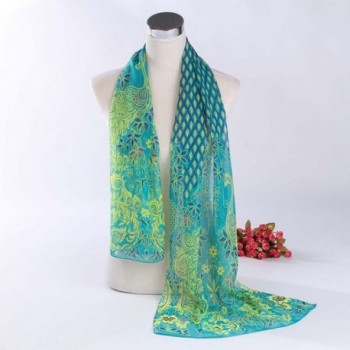 AMA TM Peacock Pattern Chiffon