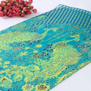 AMA TM Peacock Pattern Chiffon in Fashion Scarves