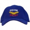 Spiffy Custom Gifts Drone Pilot with Wings Low Profile Baseball Cap - Royal - CF129G5XXG9