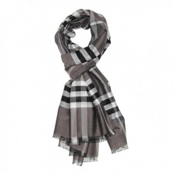 Long Check / Plaid Scarf Lightweight Polyester Shawl Multi Colors 74.8"27.5" - Color 4 - CF186IYQS0K