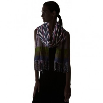 Echo Womens Ziggy Stripe Wrap in Wraps & Pashminas