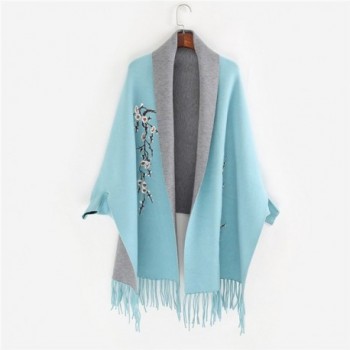 Embroidery Poncho Fashion Tassels Pashmina