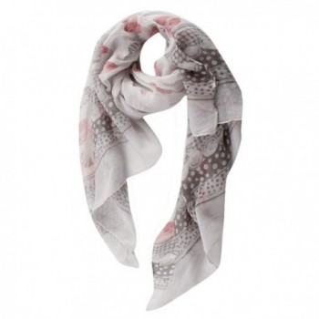 GERINLY Spring Scarves Two tone GreyPink in Fashion Scarves