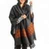 Kullu Handloom Wool Shawl Large Wrap Scarf Throw Woolen Blanket Grey Handmade - CZ12IWHMFDT