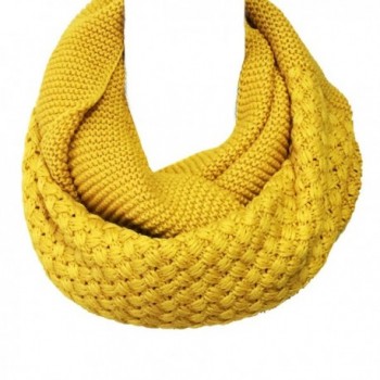 Wrapables Trendy Winter Infinity Mustard in Cold Weather Scarves & Wraps