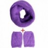 Womens Winter Outfits Set Infinity - Purple - CT188L79O9D