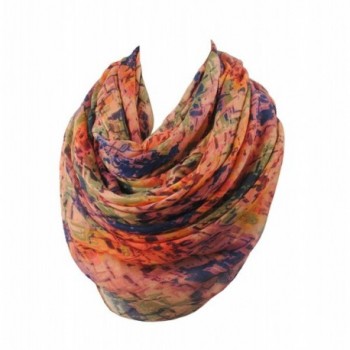 Sibalasi-- Mixed Color Cotton Voile Scarf Shawl Scarves Beachwear Wrap - Navy-Blue - CM1865578K2