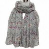 Wensltd Clearance Women Cute Bird Print Scarf Wraps Shawl Scarf - Gray - C1129URAR8T