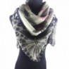 Lina & Lily Phoenix Bird Print Women's Square Scarf - Beige and Black - C411T0OBCKB