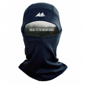 Mountain Made Balaclava Thermal Polyester Fleece Face Mask- Black- One Size - CI128J2W7WV