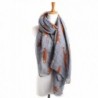 Womens Fun Cute Cartoon Fox Pattern Scarf Wrap Lightweight Soft Sheer Scarves - Gray - CX1867YQUTL