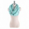 Cute Cartoon Penguin Printed Infinity Scarf Lightweight Cute Soft Circle Eternity Silk Scarves - Blue - C21888MOYUZ