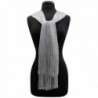 Silver Lightweight Mesh Metallic Scarf in Fashion Scarves