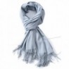 Cindy & Wendy Womens Large Soft Cashmere Feel Pashmina Shawls Wraps Winter Scarf - Ss-light Grey - CR188MI2CT7