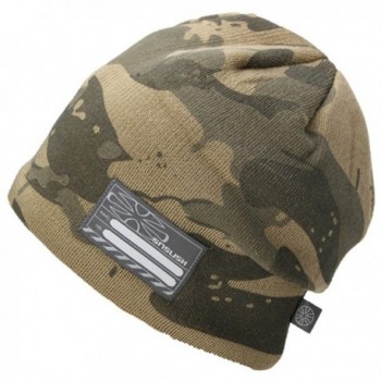 King Star Trendy Warm Chunky Camouflage Stretch Cable Knit Beanie Hat Cap - Army Green - C812N5PHLGA
