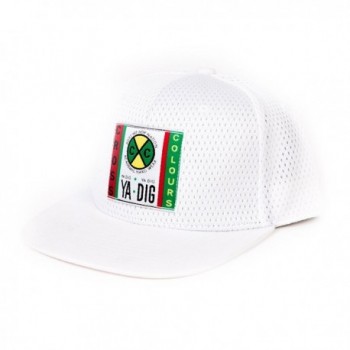 CROSS COLOURS Mesh Snapback With Classic Woven Label - White - CW120WKZJ2X