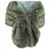 Solid Plush Shawl Satin Lining in Wraps & Pashminas