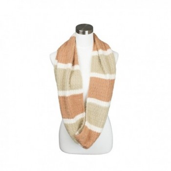 Womens Knitted Striped Design Infinity