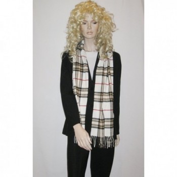 Cashmere Unisex Pashmina Scarf Checks