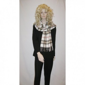 Cashmere Unisex Pashmina Scarf Checks in Wraps & Pashminas