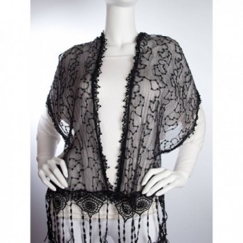 Bohomonde Adeline Embroidered Stunning Crochet in Fashion Scarves