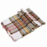 Luxina Large Tartan Scarf Plaid Blanket Shawl Winter Warm Pashmina for Women - B:yellow - CX12MDISC1R