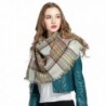 Luxina Large Tartan Square Pashmina in Wraps & Pashminas