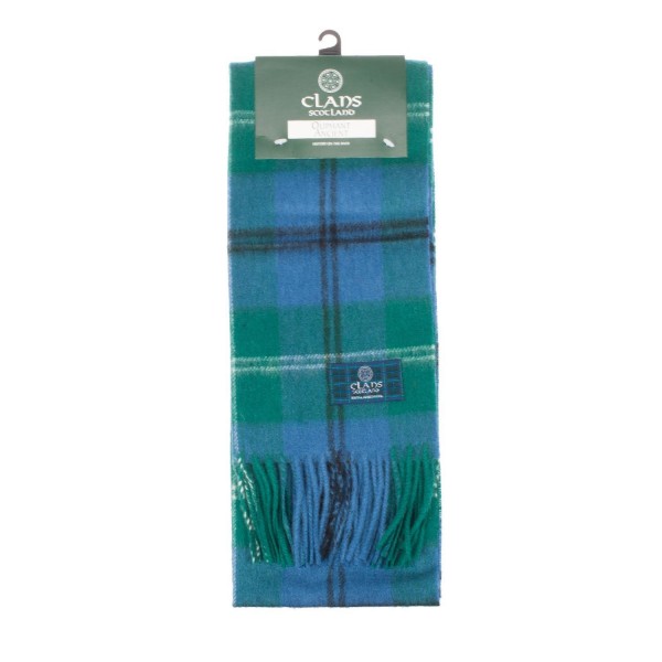 Clans Of Scotland Pure New Wool Scottish Tartan Scarf Oliphant Ancient (One Size) - C3123H49WYH