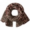 Marc New York Women's Brooklyn Printed Jacquard Oblong Scarf - Merlot/Multi - C71288W4STR