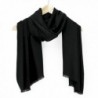 Oct17 Women Large Scarf Soft Cashmere Feel Shawls Wraps Winter Scarfs Light Scarves - Black - CY188ZY9G9K