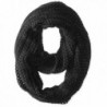 D&Y Women's Dots Weaving Solid Knit Loop Infinity Scarf - Black - CY11WD3X213