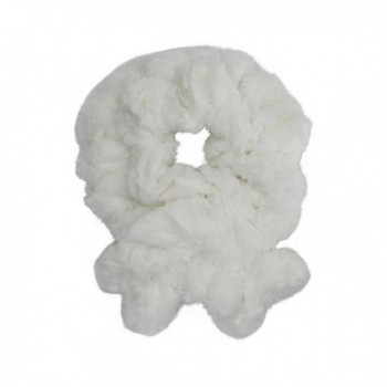 Faux Fur Pull-Thru Ruffle Neck Warmer Scarf - White - CD128O8PHAN