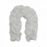 White Pull Thru Ruffle Warmer Scarf