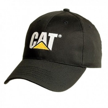 Cat Black Cap with 2 Tone Logo - C012CP3NNEB