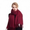 Cashmere Winter Solid Luxurious Shawls - Wine Red - CO1887SOLE7