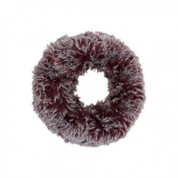 Burgundy Plush Infinity Scarf Earmuff