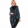 Wonderfit Women Plaid Blanket Scarf Large Tartan Shawl Wrap - Deep green - CP12N0C18CI