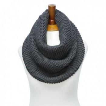 Knitted Infinity Waffle Various Charcoal - Basico Charcoal Gray - CC186N54IO5
